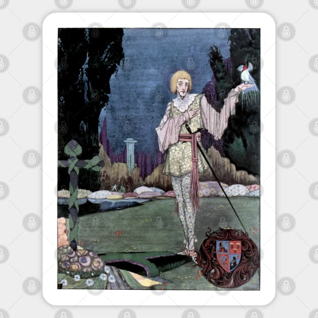 The Song of the Mad Prince - Harry Clarke Sticker by forgottenbeauty